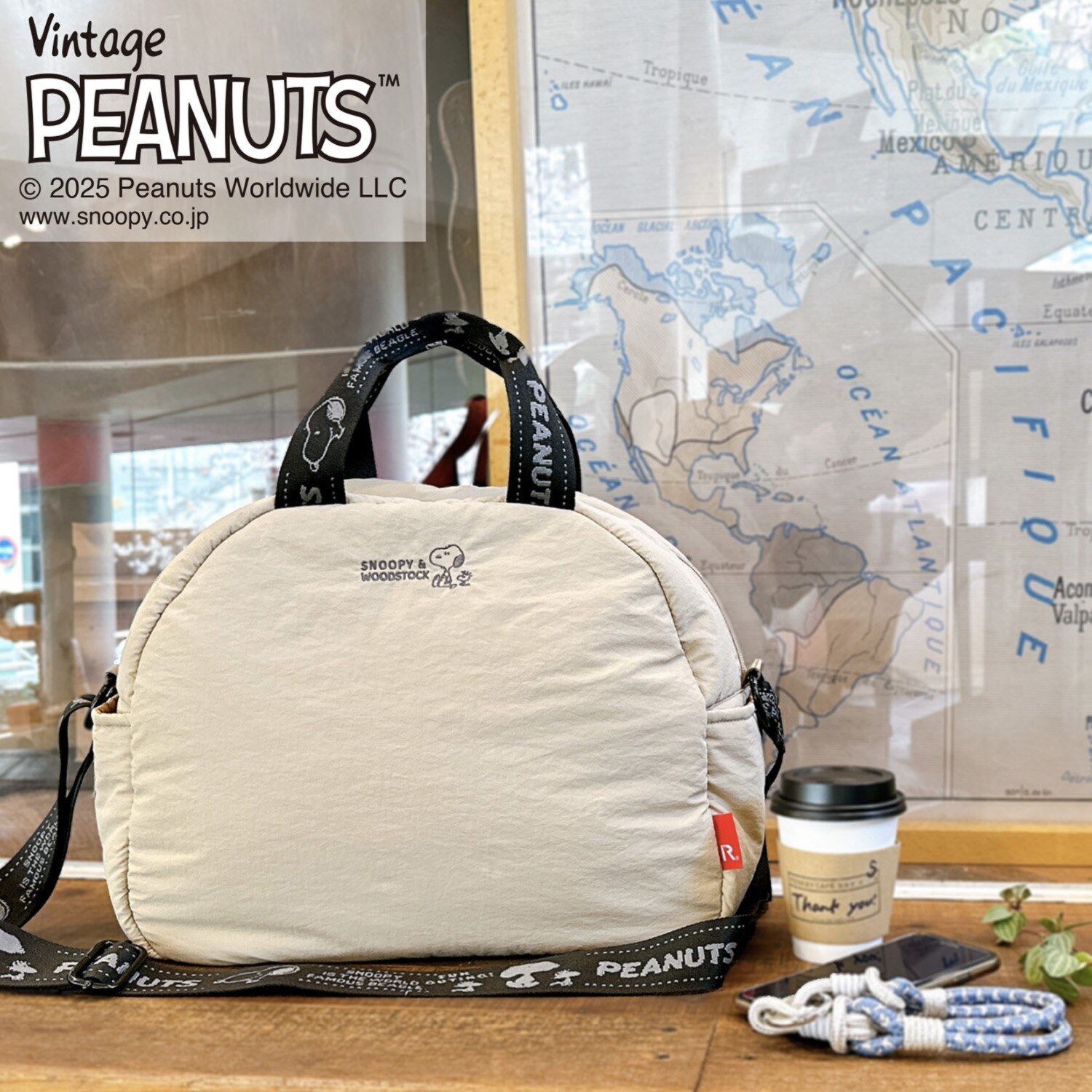 ルートート ピーナッツ フワかる ショルダートートバッグ