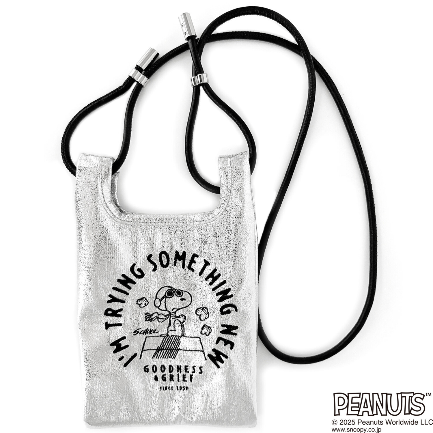 ルートート ピーナッツ メタリック ２ウェイ ミニトートバッグ