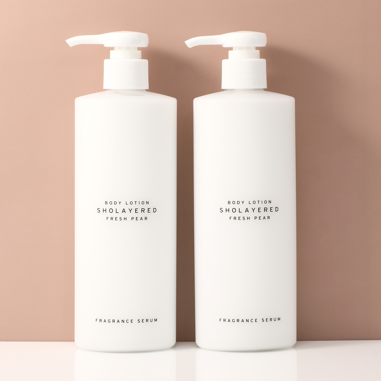 ショーレイヤード さりげなくふわりと香る ハリツヤ潤い肌へ導く ボディローション “フレッシュペア” デビュー２本セット