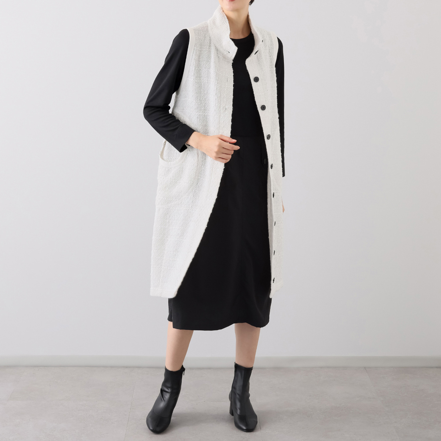 ヒロコ デシネール ざっくりふんわり ファンシーツイードで