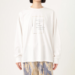 エピデミーク 箔プリント ロングＴシャツ