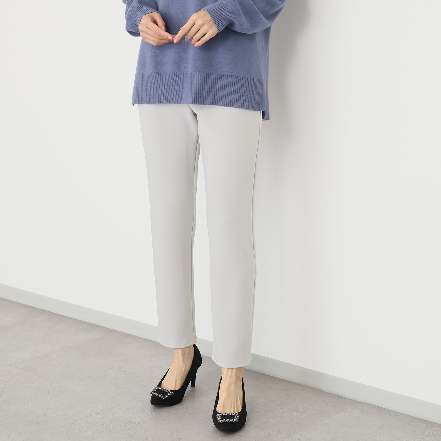 ダジュール 快適ストレートパンツ