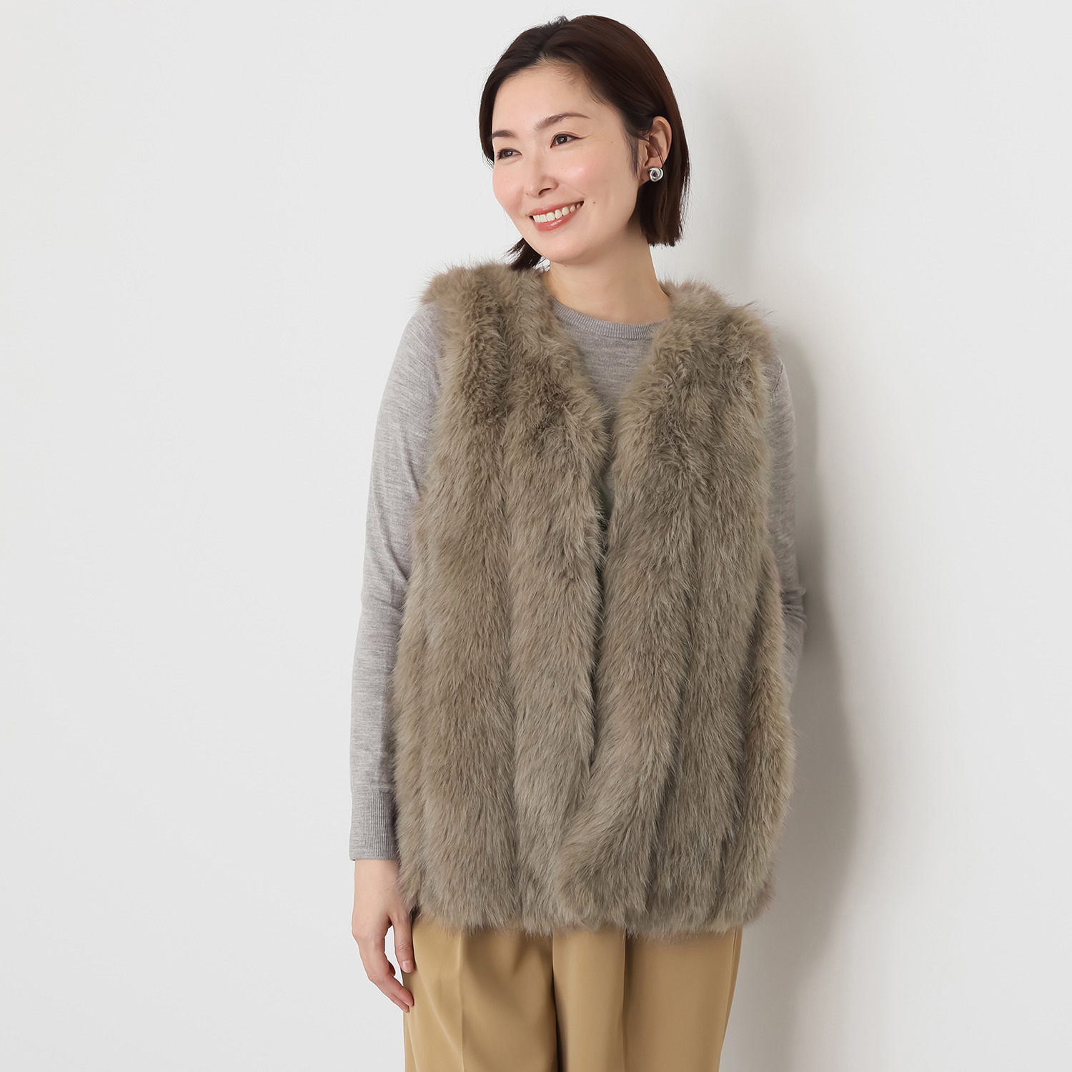 トーチ プレミアムフェイクファー ベスト