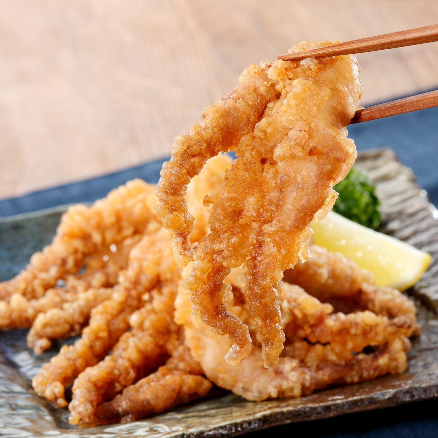 電子レンジで簡単 するめいか使用 げそ唐揚げ