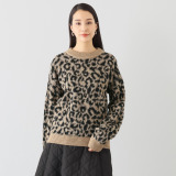 レイメイヤーズ イタリア製 アニマル柄 ニットプルオーバー