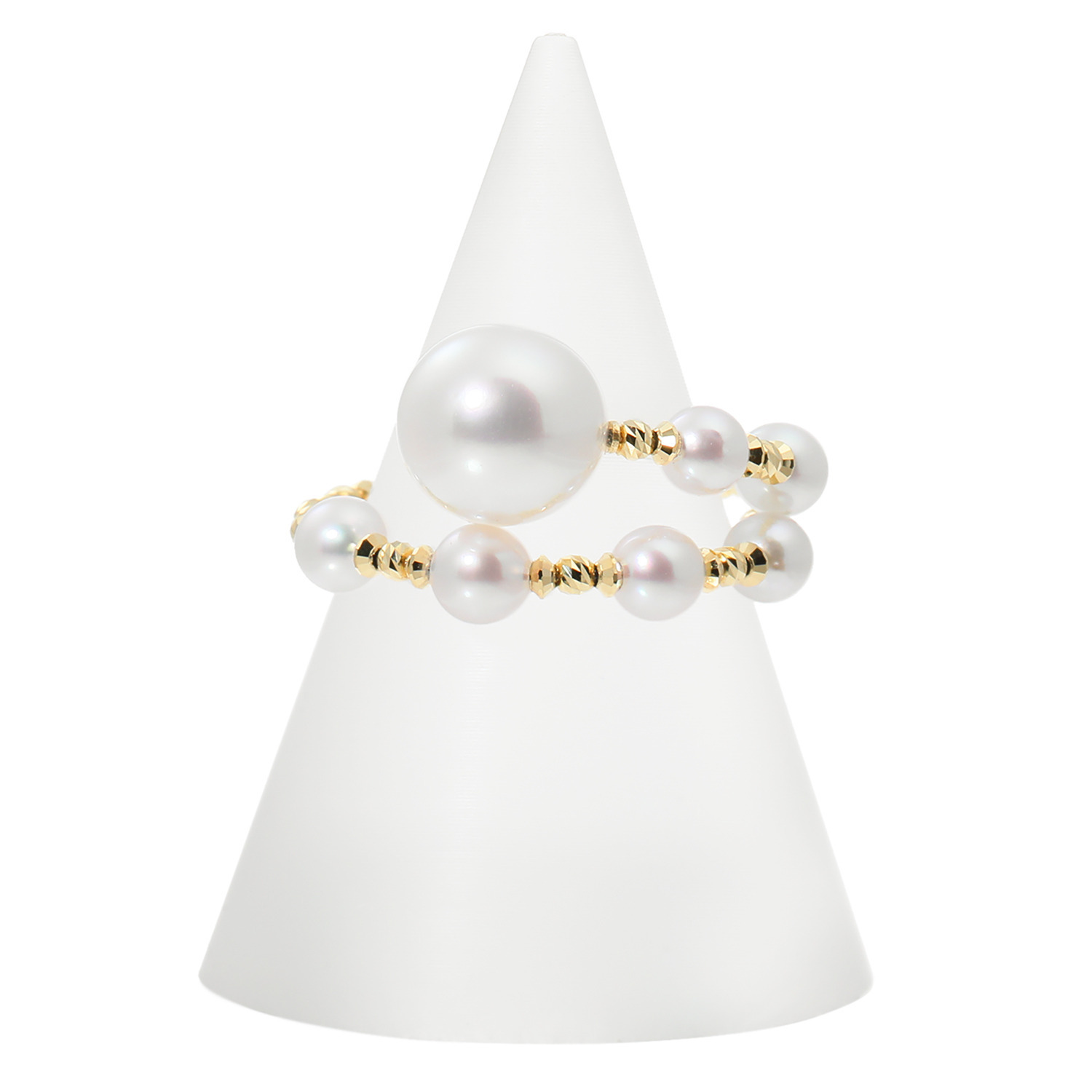 ジュペレ 18K 国産ベビーアコヤパール 7mm玉アクセント