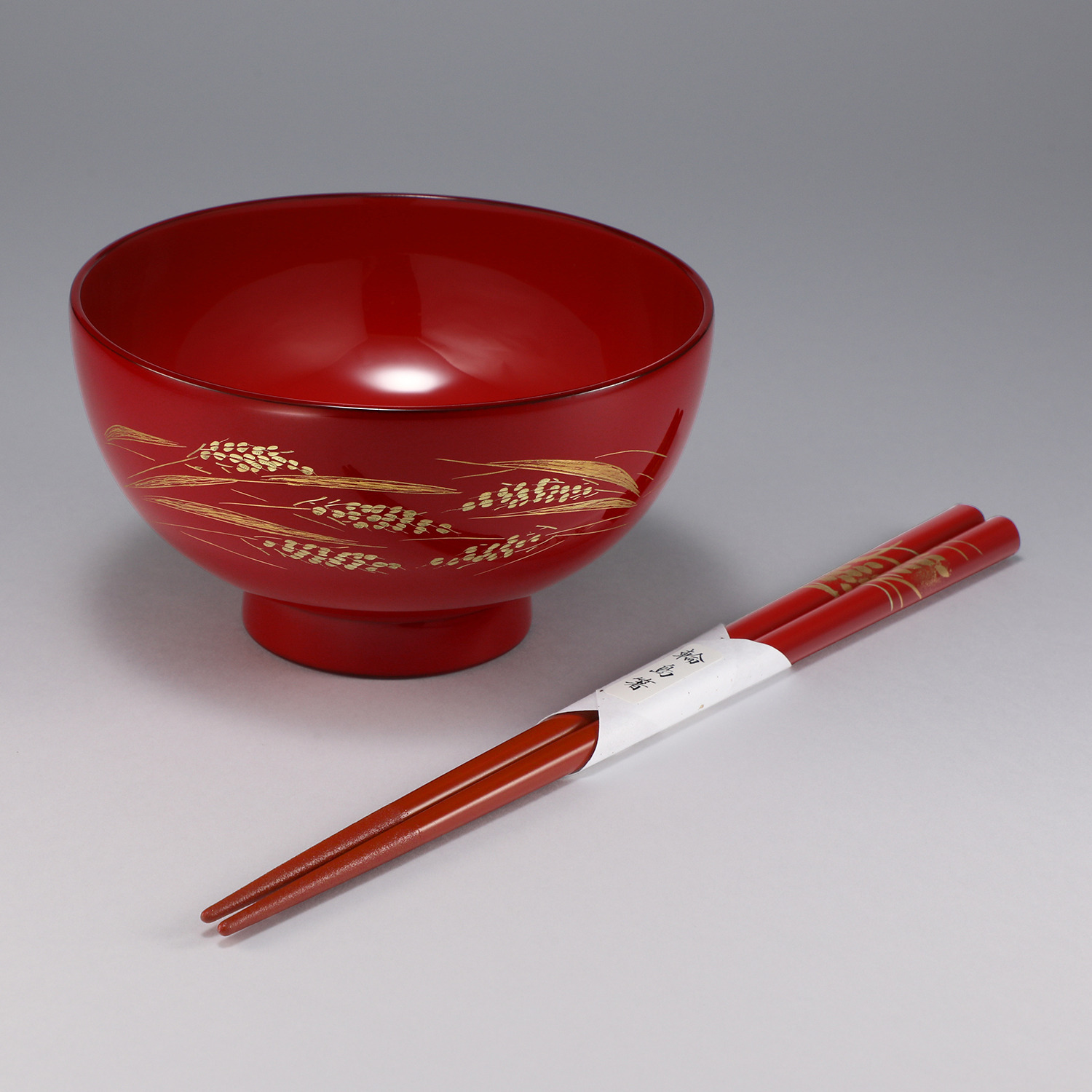 輪島塗 「稲穂沈金」 汁椀＆お箸セット- ショップチャンネル