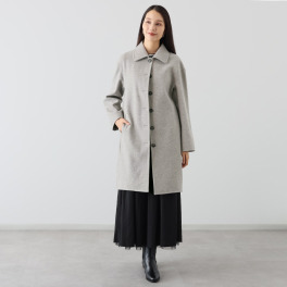 クーラム ウールレット ステンカラーコート
