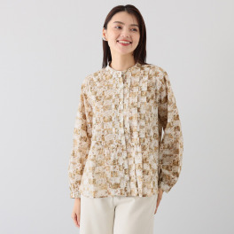 ソソット リバティプリント タナローン ヨーク切替ブラウス