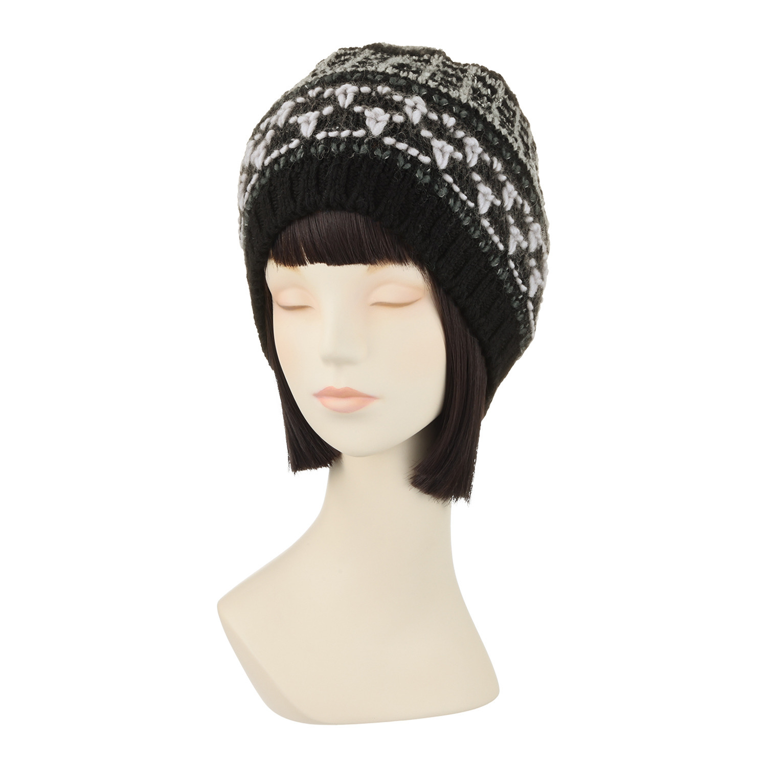 エム アンド キョウコ ファンシーミックス ニット帽- ショップ