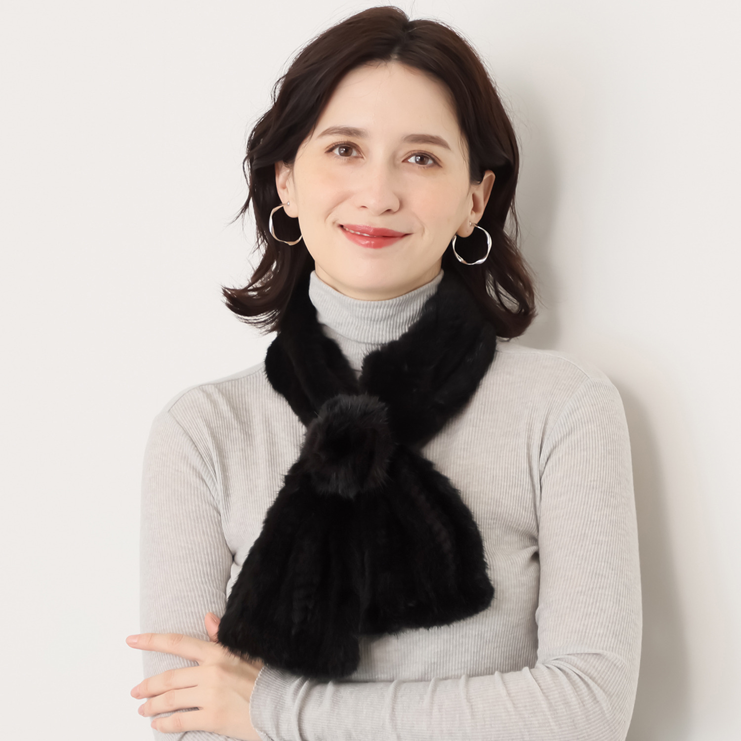 極美品★ロシアンセーブルコサージュ付き編み込みマフラー 2025年最新】ロシアンセーブル マフラーの人気アイテム - メルカリ