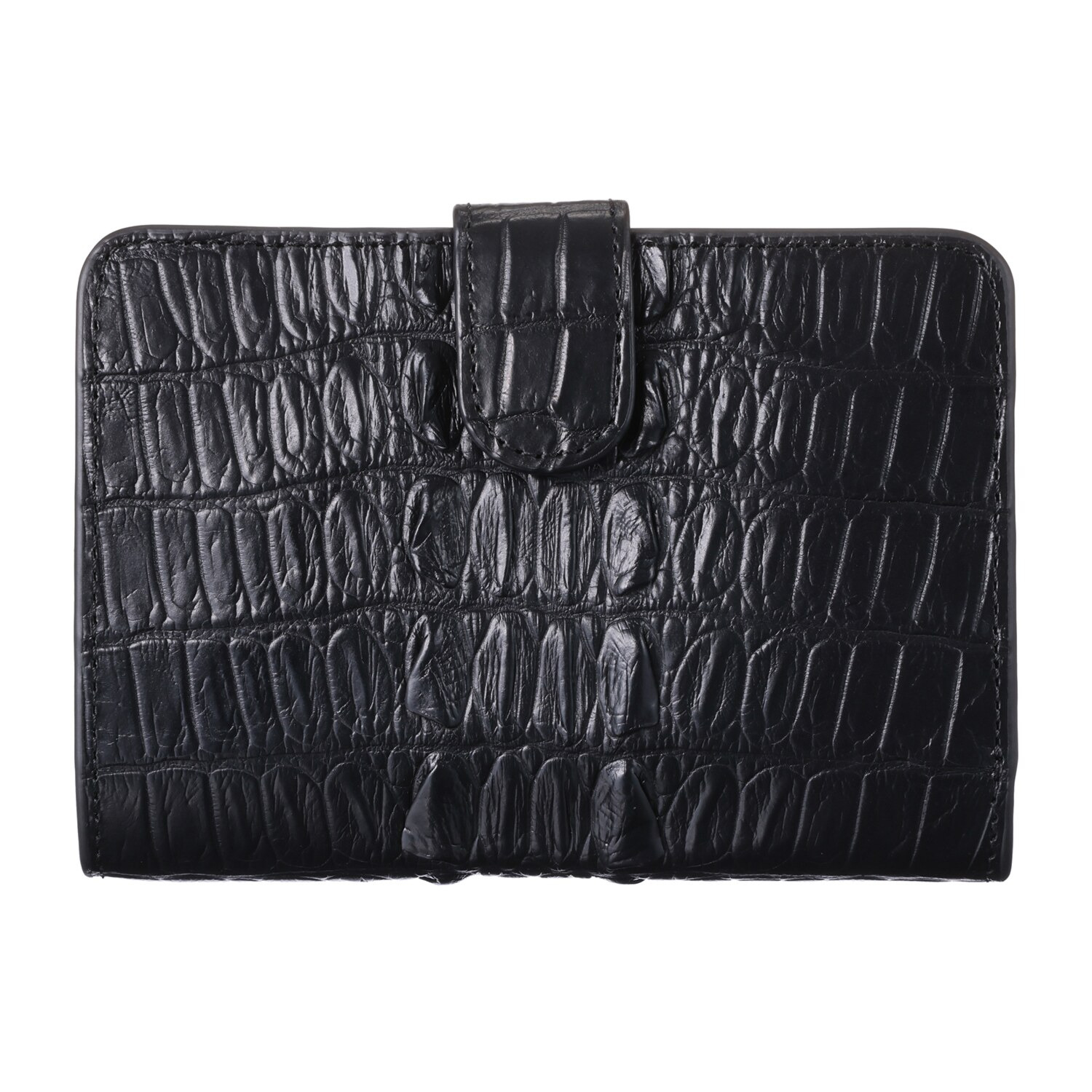 リアマッサ クロコダイル ホーンバック 二つ折りコンパクト財布
