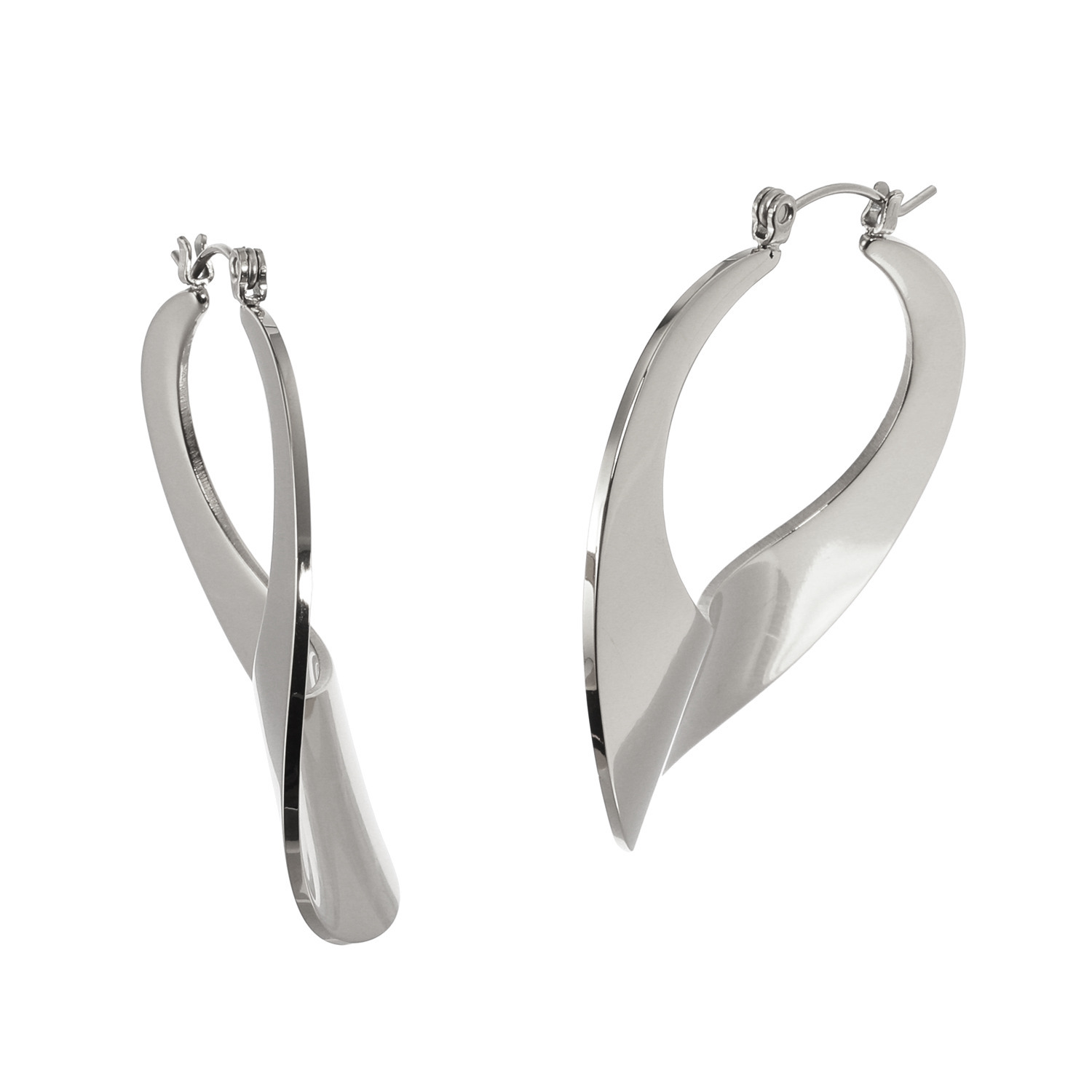 デルークス サージカルステンレス カーブデザイン ボリュームピアス