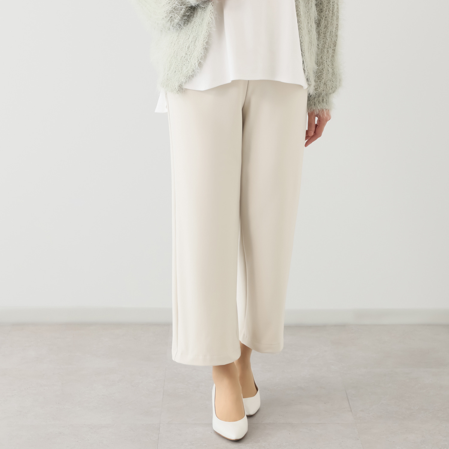 ピーツー 気持ちいぃ〜♪ マシュマロ起毛 ソフトワイドパンツ