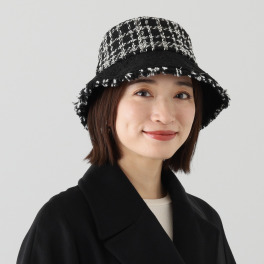 ドンナルマ ツイードデザイン バケットハット