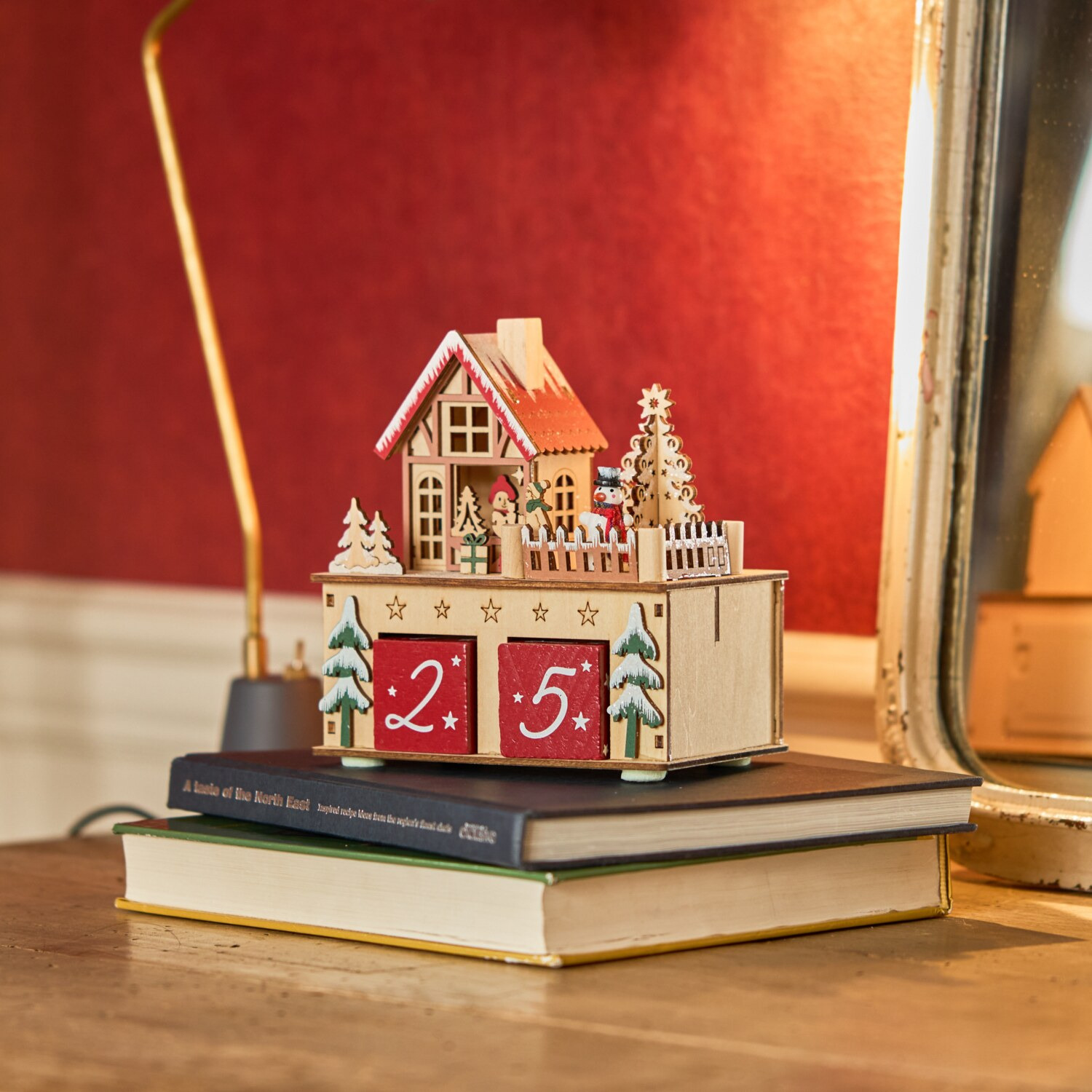 ウッドカレンダー ライトスタンド