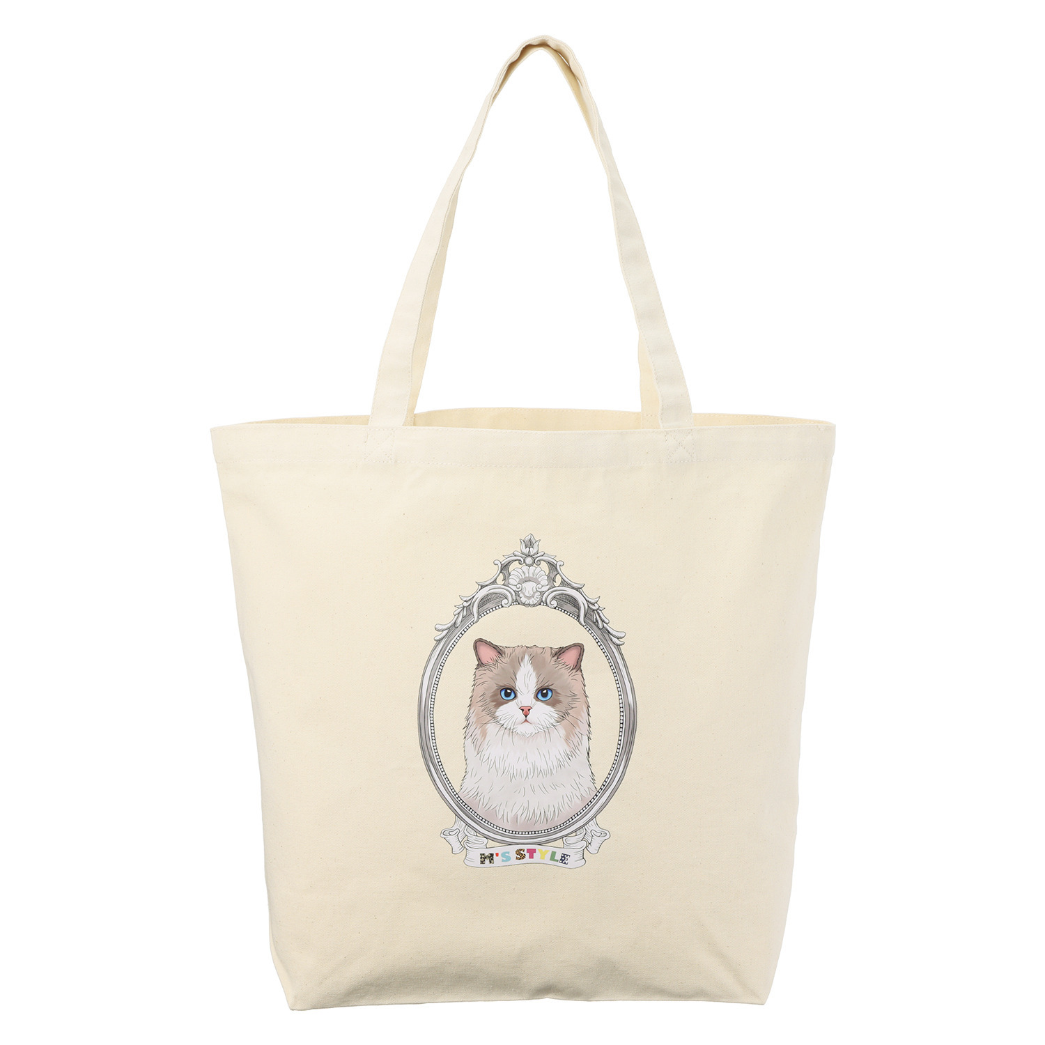 エムズ　スタイル キャットプリント トートバッグ