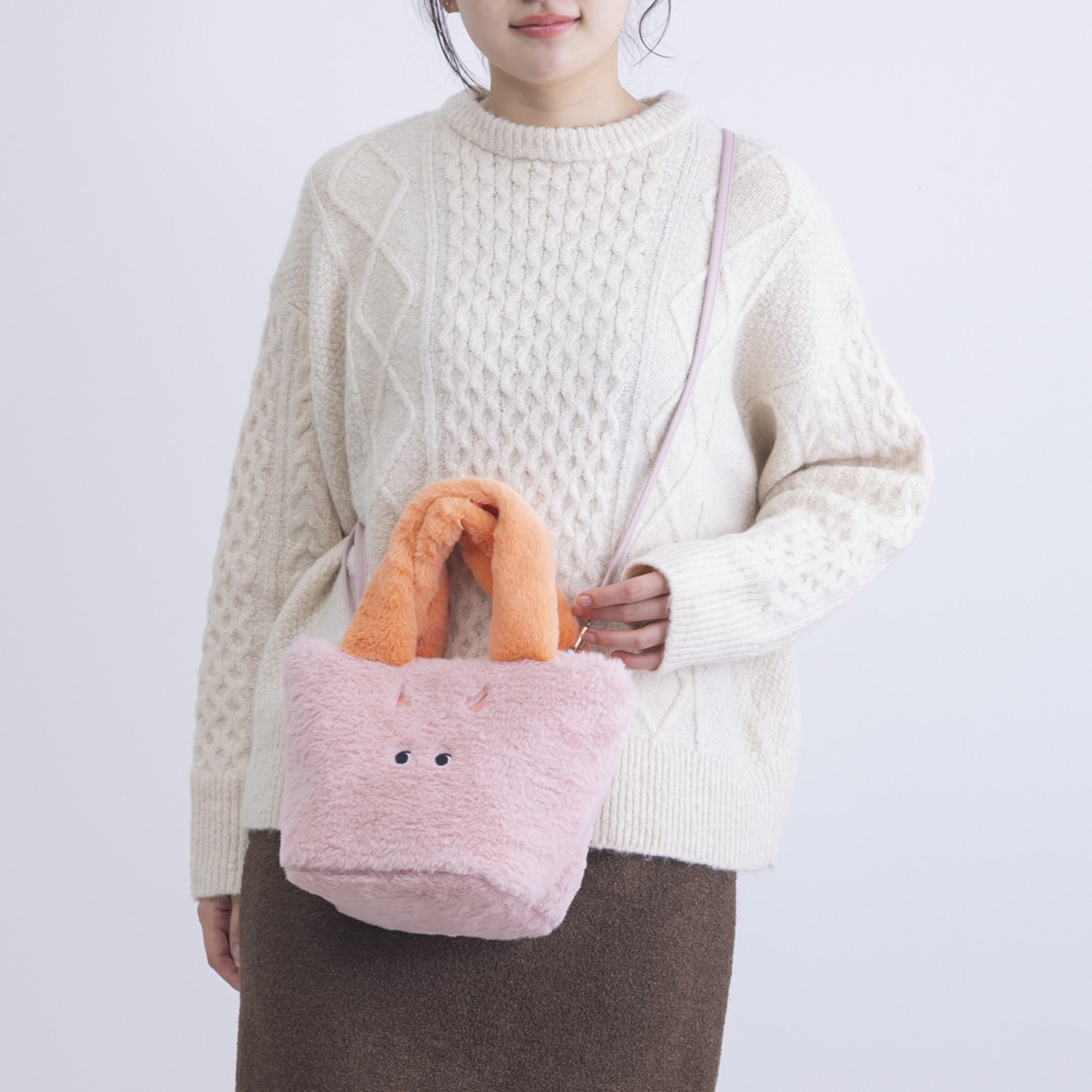 かわいい雑貨屋さん グロリア もこもこモンスター 2ウェイミニトート