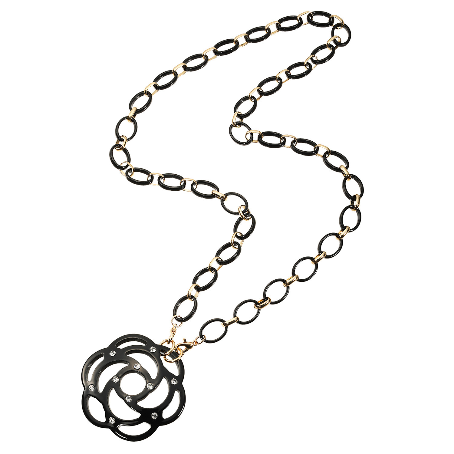 エスアンドアール 透かし柄 エレガント フラワーモティーフ ロング