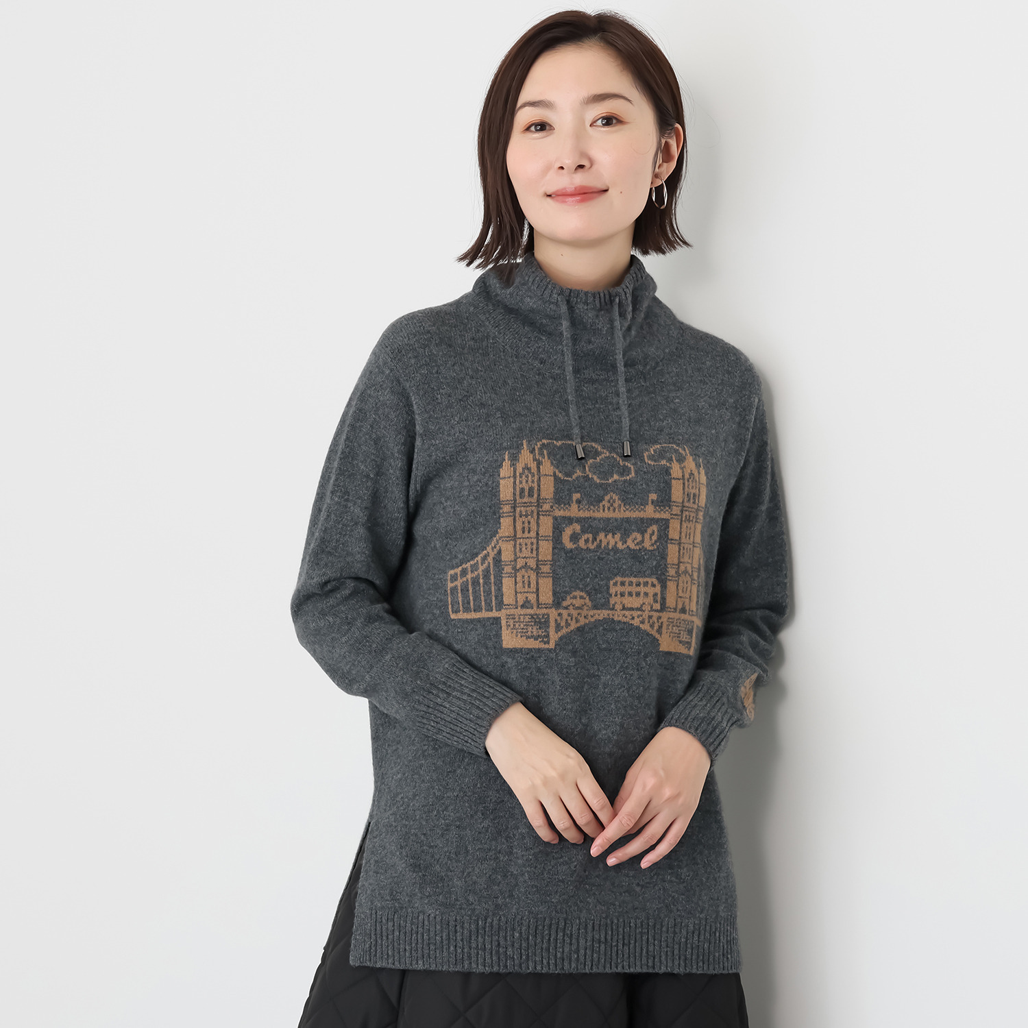 チャー子様ご依頼用23 ニット柄チュールシリーズ／ジレ（オフホワイト） | 横浜元町