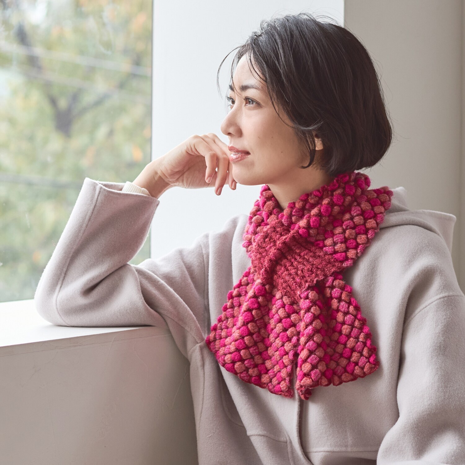 ノビノビ ＜日本製＞ ポコポコ キャンディマフラー