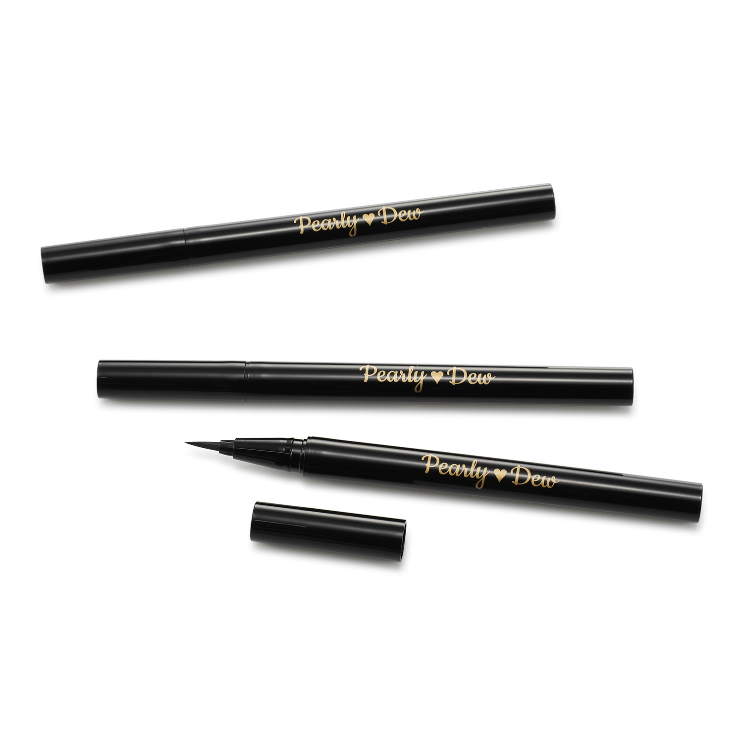 パーリーデュー １１０種類の美容成分配合 ウォータープルーフなのに お湯で簡単オフ！ 新目力うるうるライナー ＜プレミアム 　ジュエルブラック＞ デビュー３本セット