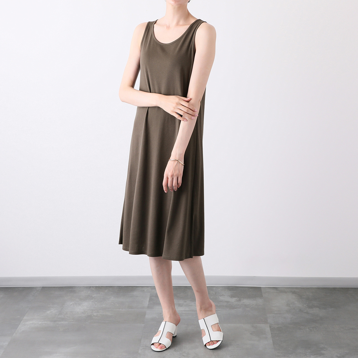 BOUNCY BOND コットン混 ロングタンクトップ