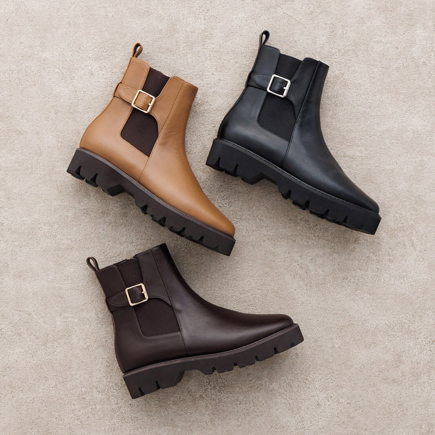 卑弥呼 日本製 はっ水牛革 トラックソール サイドゴアベルト