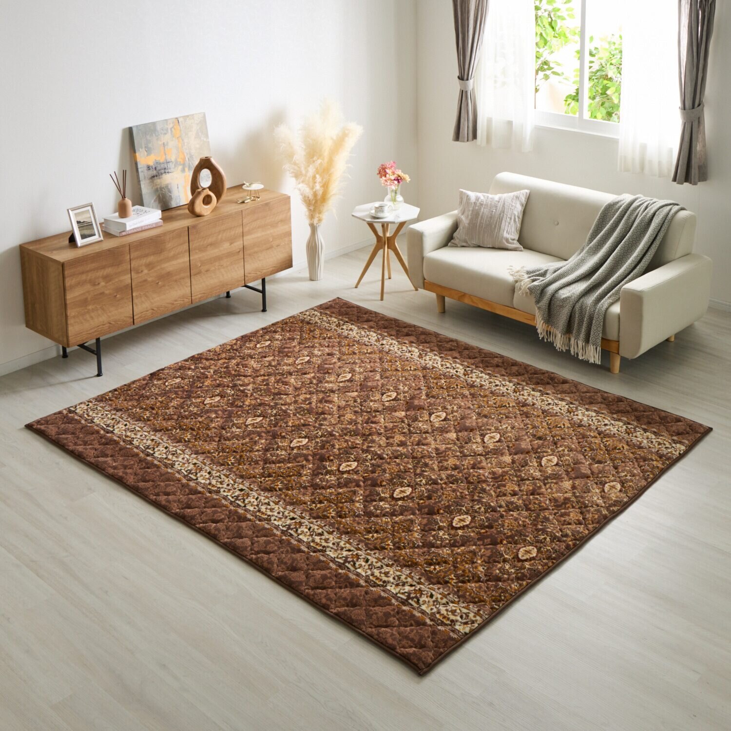 あったか５層構造 イケヒコ クインテットラグ ＜２００×２４０ｃｍ＞