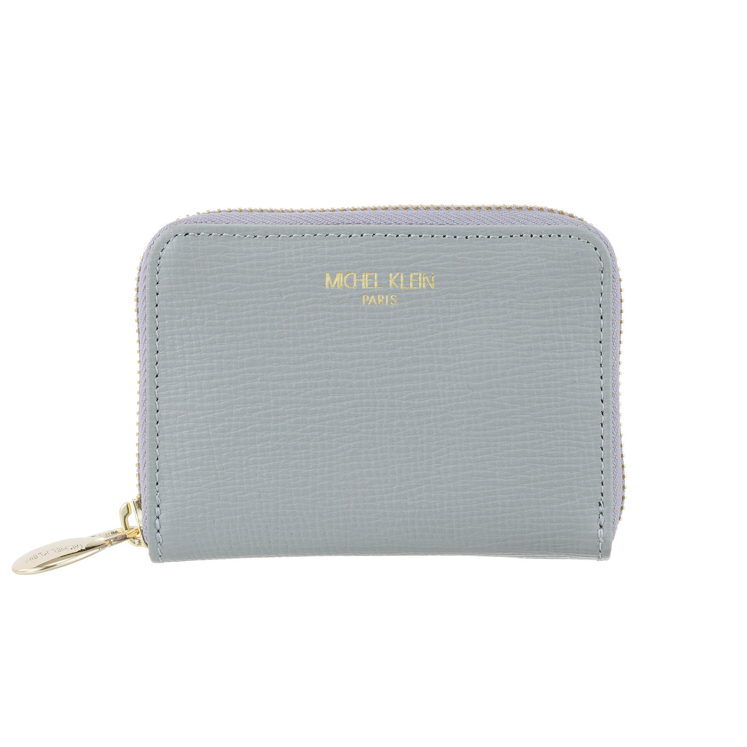 ミッシェル　クラン はっ水 牛革シュリンク型押し ラウンドコインケース