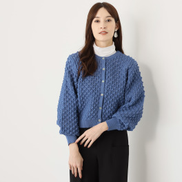 アリュメット ３Ｄポコポコニット ２ウェイカーディガン