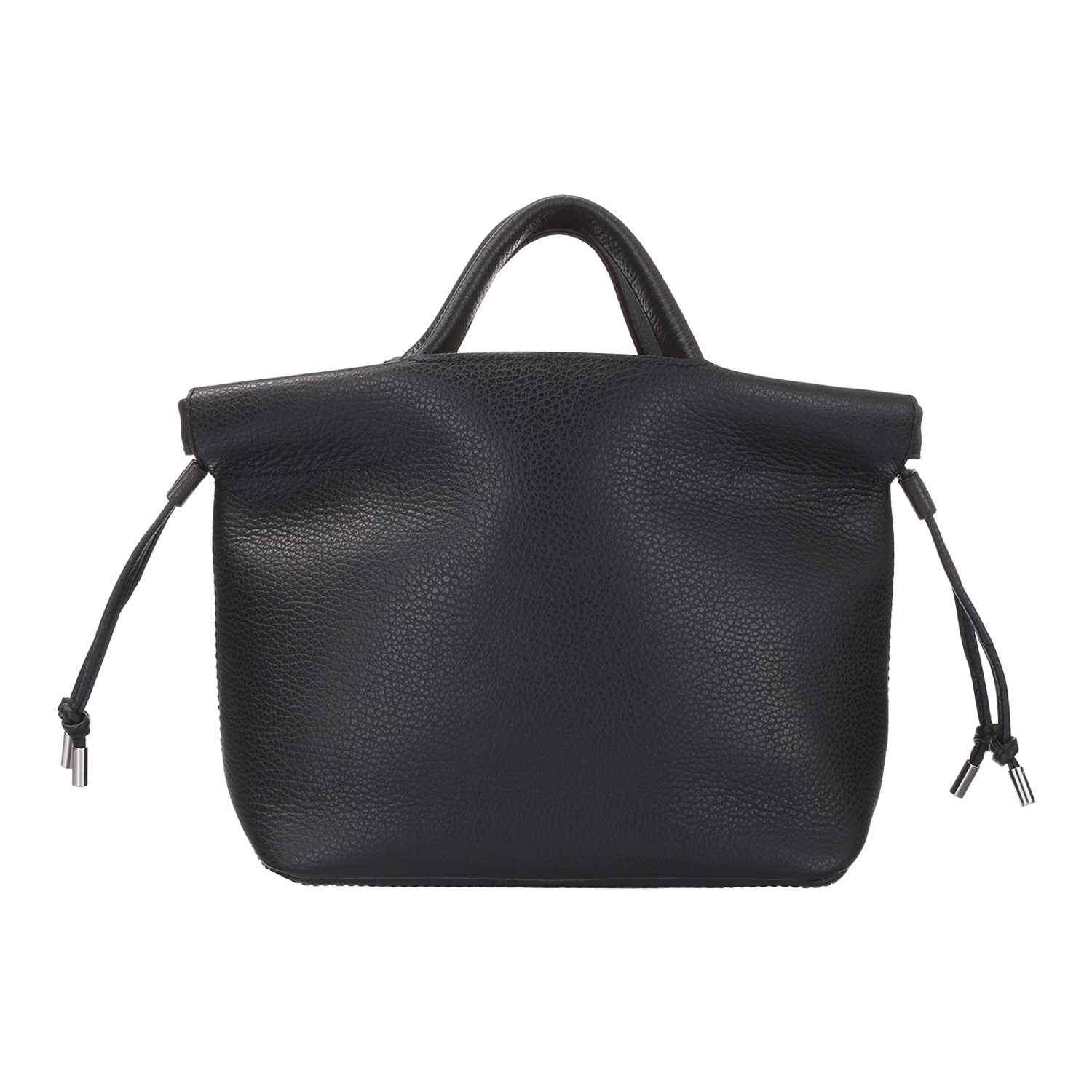 ムジカヴィータ 巾着袋付 イタリア製牛革 ミニトートバッグ