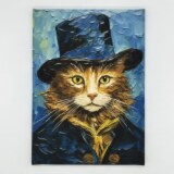 インテリアアート “自ニャ像” ＜約３３×２４ｃｍ＞