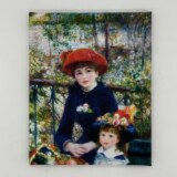 インテリアアート “二人の姉妹” ＜約２７×２２ｃｍ＞