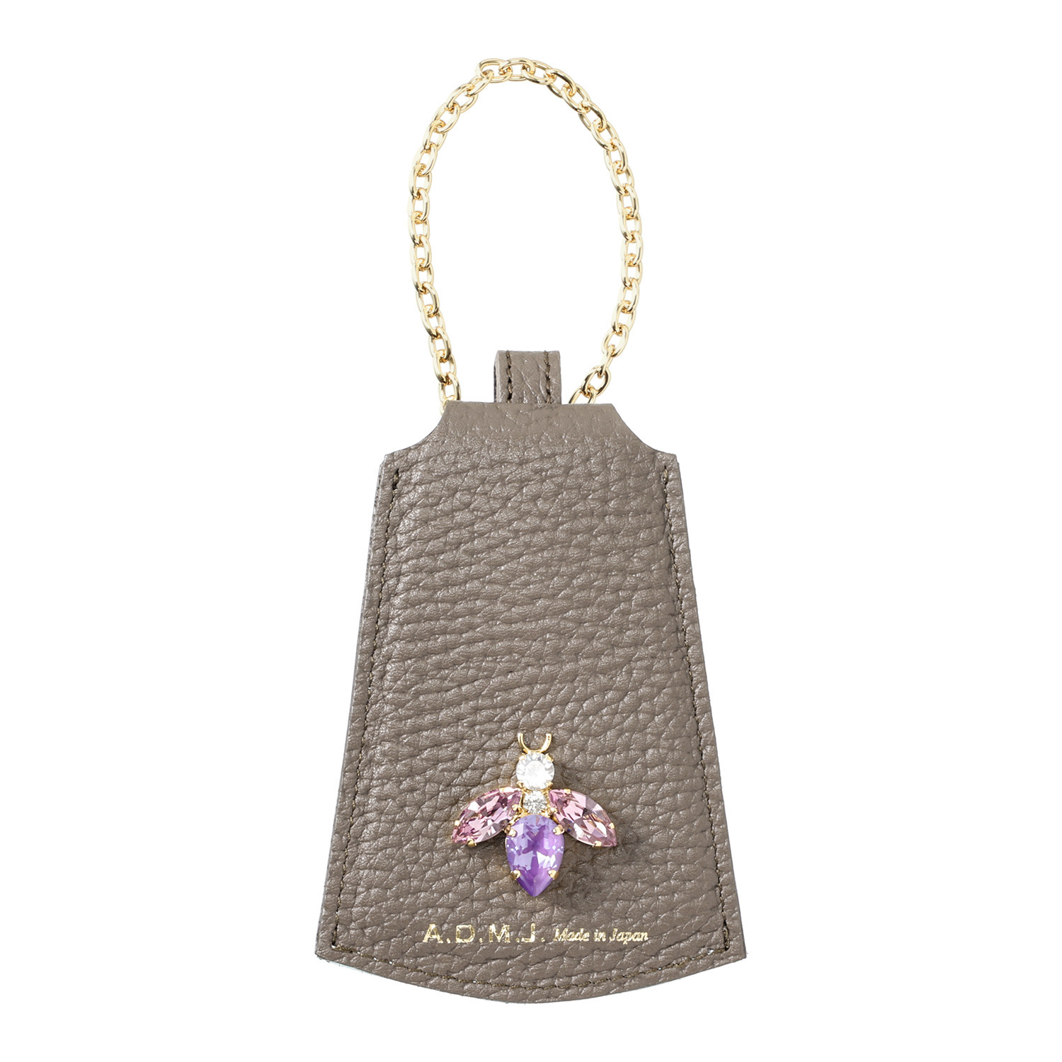 エーディーエムジェイ 牛革シュリンク型押し ＴＨＥ　ＢＥＥ クロッシェチャーム