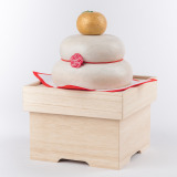 たまふり屋 宝来宝来神社御祈祷 金運祈願の永世木彫り鏡餅 ＜大＞