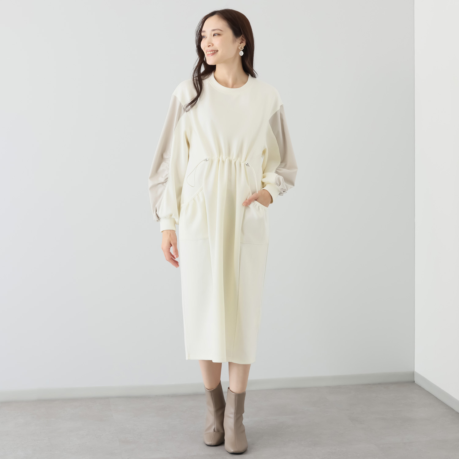 フェアリア ビス 異素材ドッキング ワンピース- ショップチャンネル