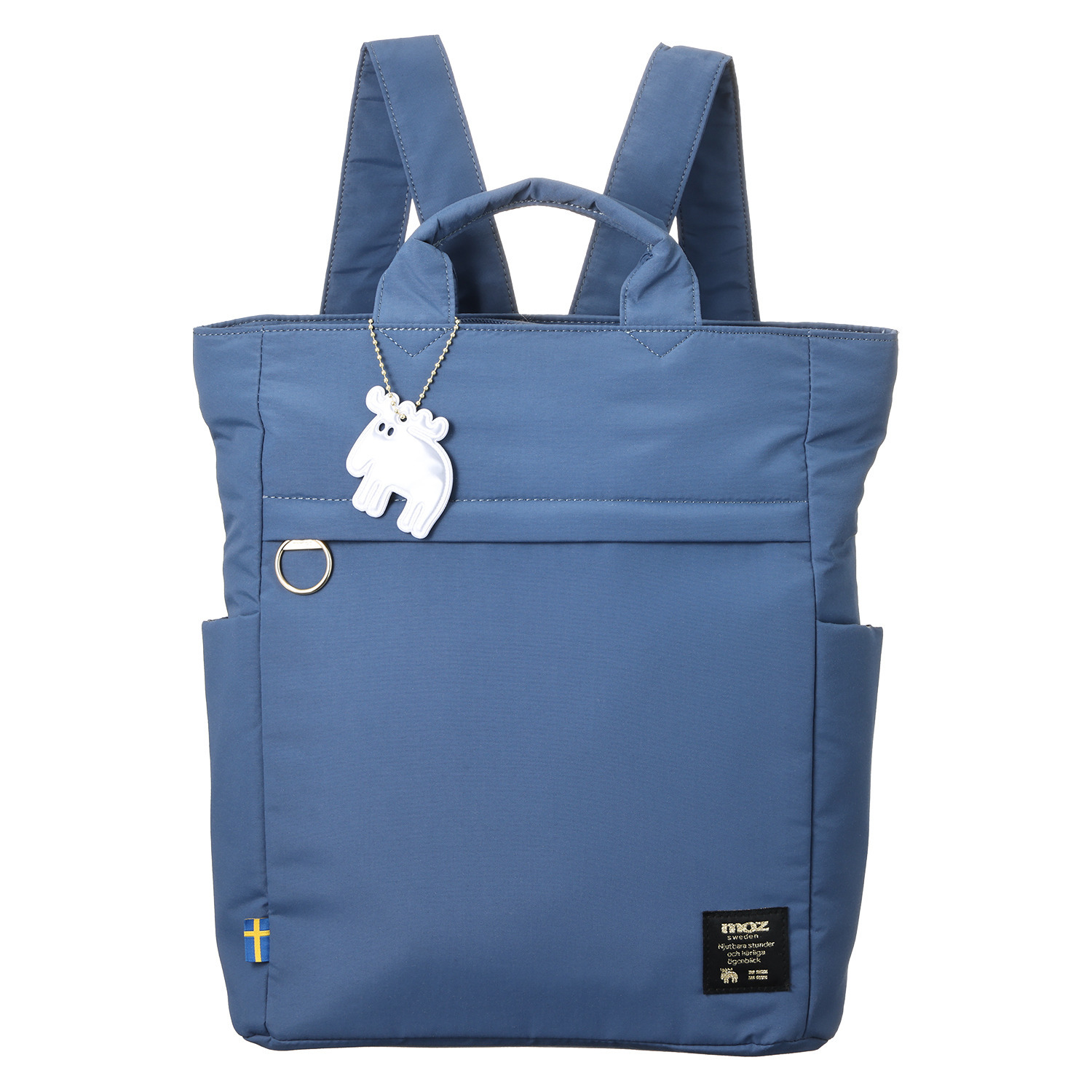 モズ エルクデザインチャーム付 はっ水ナイロン 超軽量２ウェイリュック