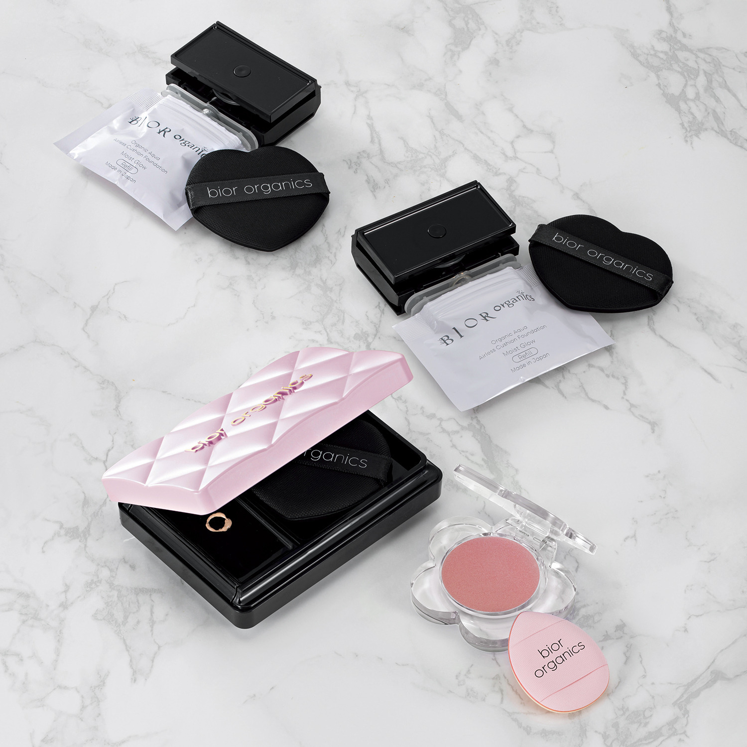 ビオール オーガニクス 潤いに満ちたツヤ感を演出 エアレスクッション