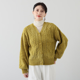 エムエムオー ケーブル柄 カーディガン