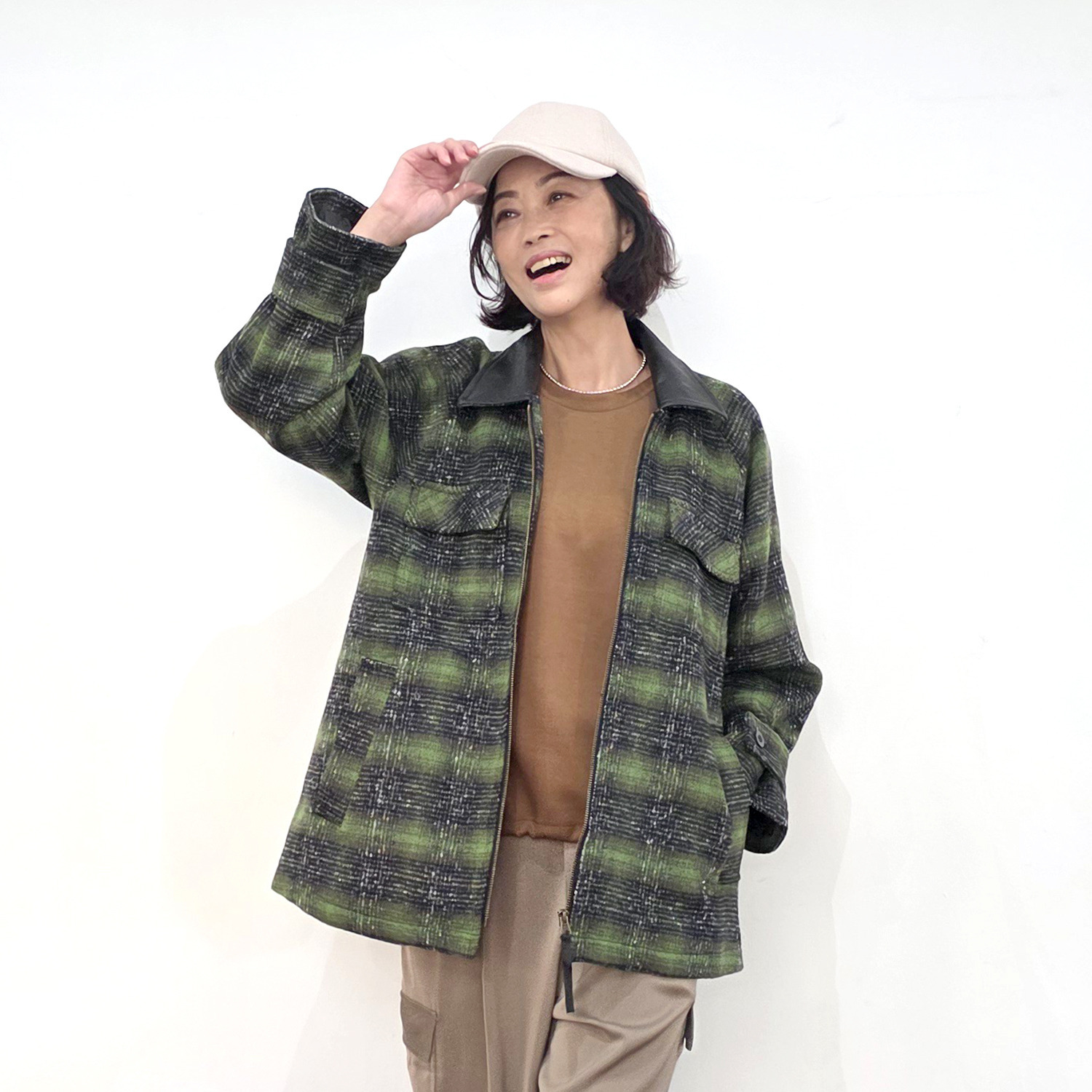 リラリー ウールライク ショートコート