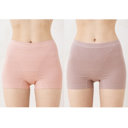 美人工房 にこにこコットン 伸び〜る！ 吸水一分丈ショーツ ２枚セット