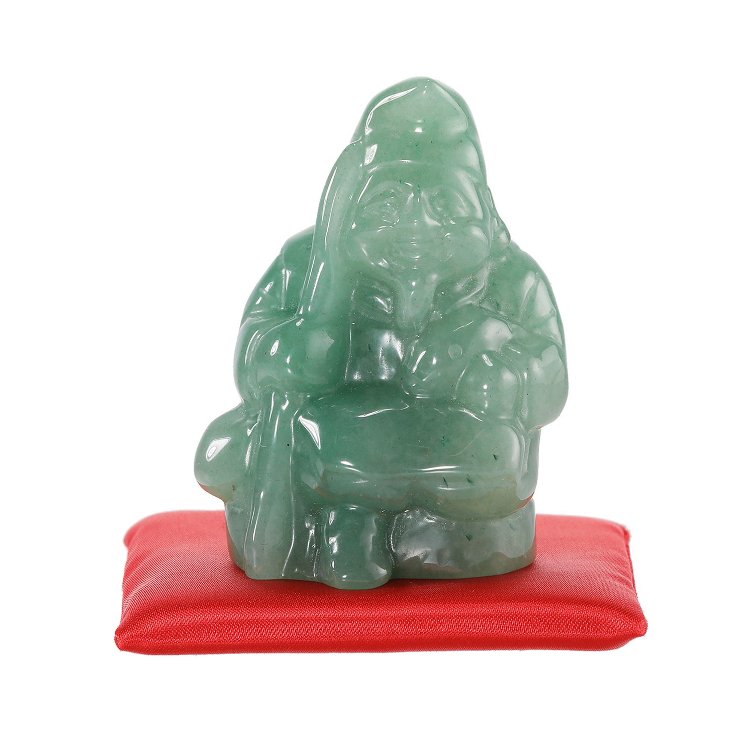 幸石堂 福禄寿の天然石 大願成就祈願 グリーンクォーツ 金運招福 恵比寿様置物