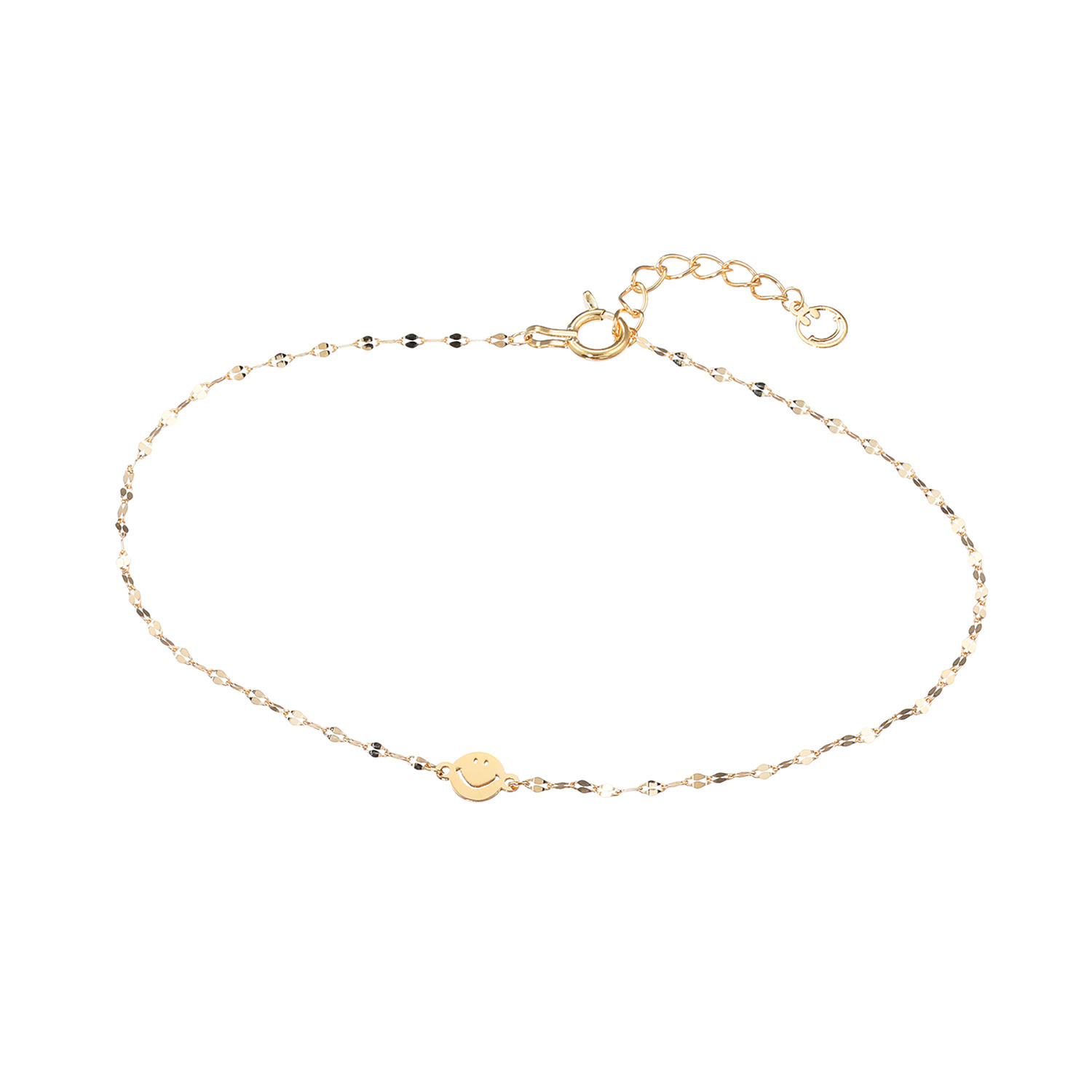 エクラプリュス １８Ｋ スマイル サテライトチェーン ブレスレット