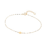 エクラプリュス １８Ｋ スマイル サテライトチェーン ブレスレット