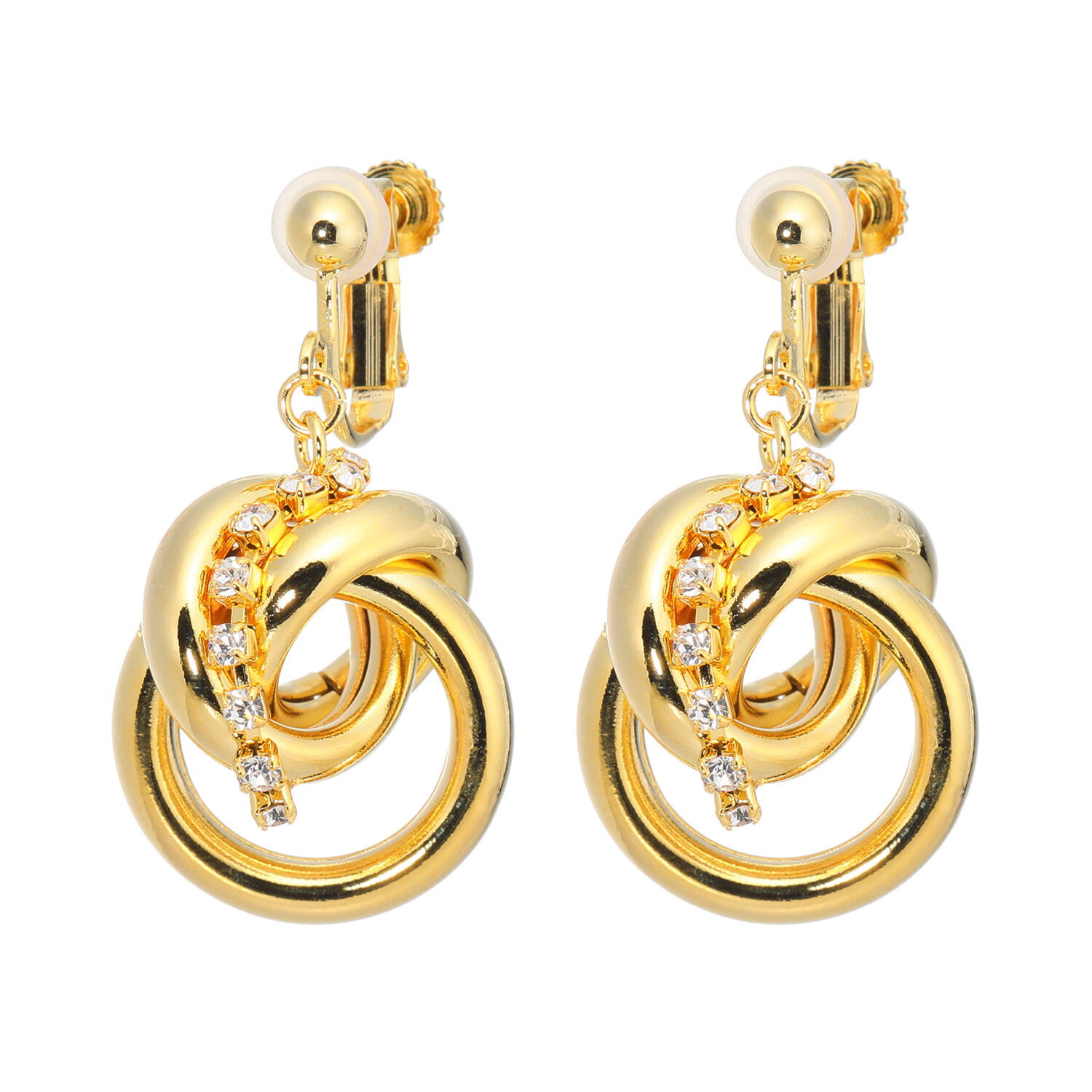 シマ・リリアーナ プレシオサ社製 クリスタルガラス 軽量 ボリュームイヤリング