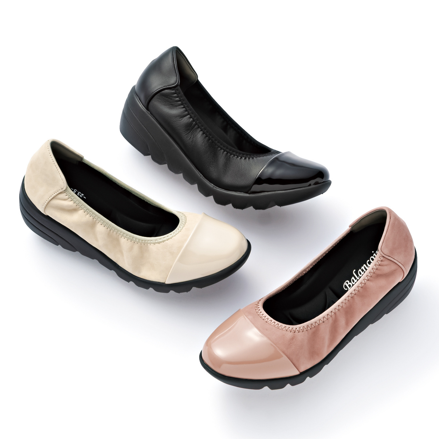 ブランコワール ジャパンメイド 羊革 超軽量 厚底パンプス- ショップ