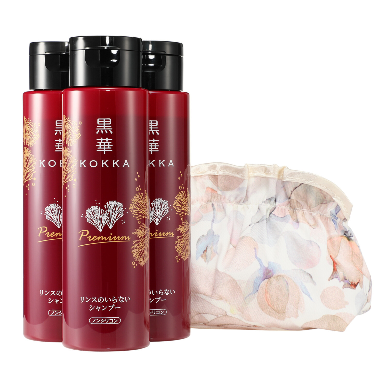 黒華 ハリとコシの ふのり由来紅藻エキス配合 髪と頭皮の健やか