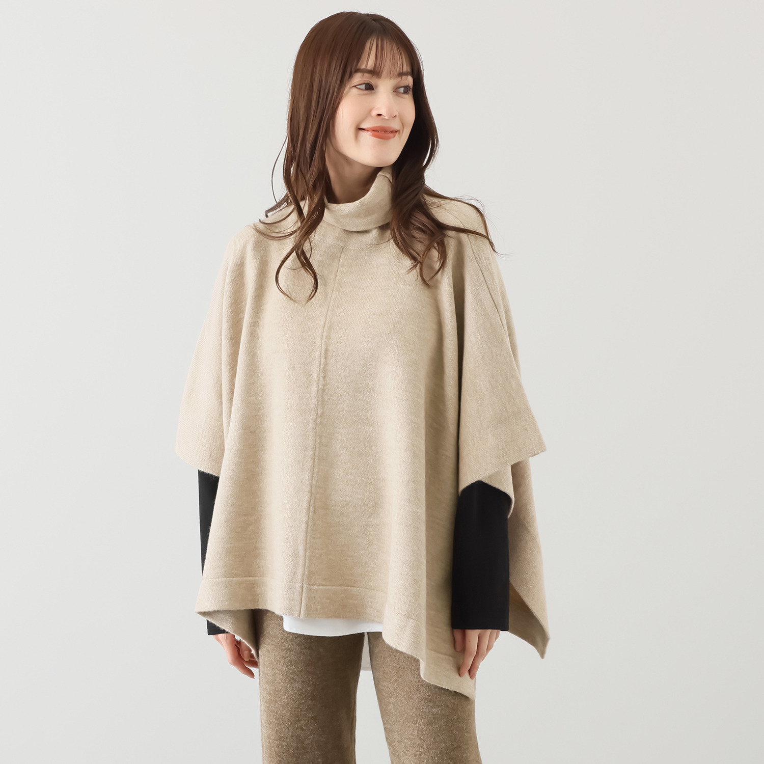 チーロ コンフォート ニットポンチョ- ショップチャンネル