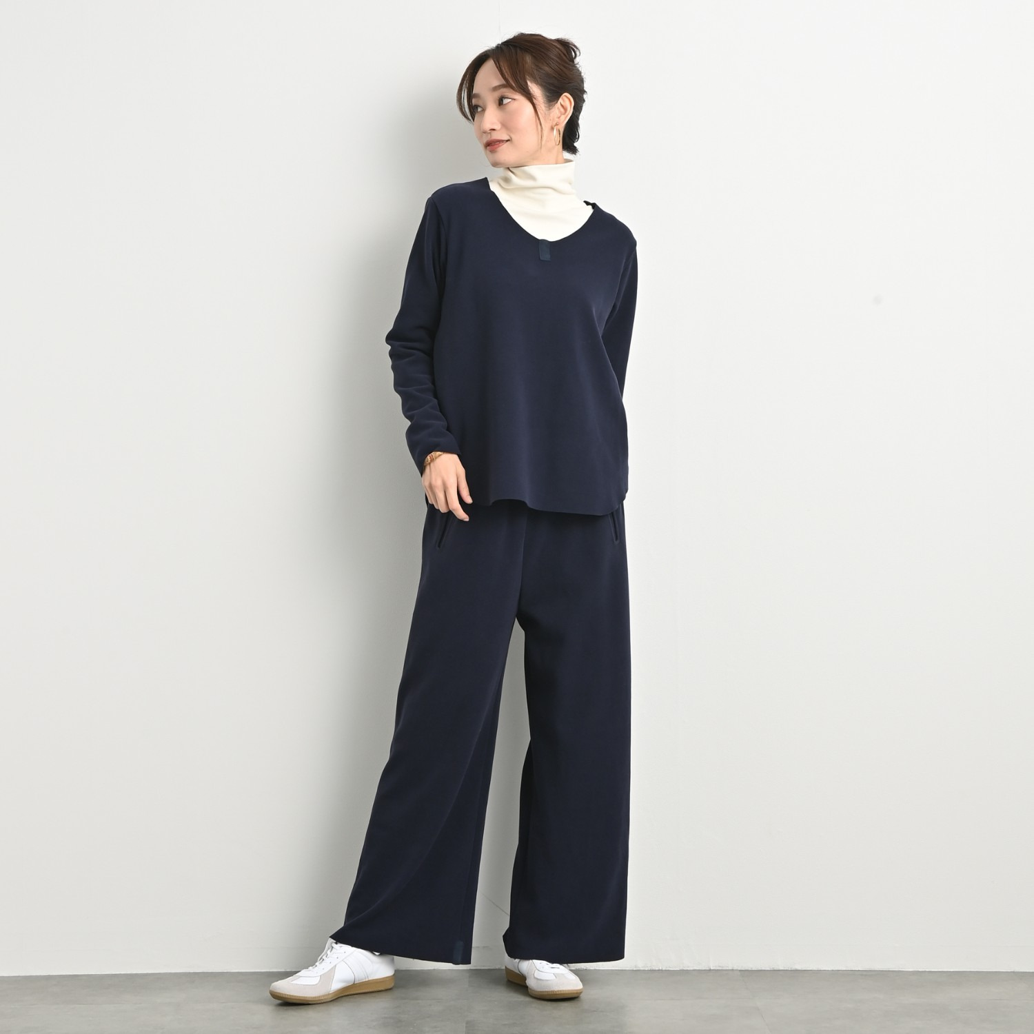 ＢＯＵＮＣＹ　ＢＯＮＤ もちもち＆なめらか ビロードジャージー セミワイドパンツ